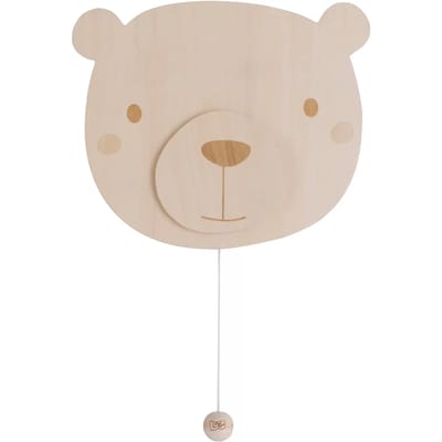 Baby's Only Houten wandlamp babykamer & kinderkamer - Beer - Wonder - Bruin - FSC-keurmerk - Duurzame ledverlichting - 25.000 branduren - Eenvoudig aan de muur te bevestigen