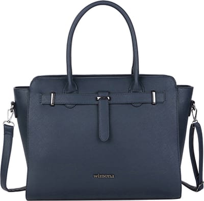 Wimona Laptoptas / Werktas - Dames - 15.6 inch - Logoprint - Sienna - Blauw