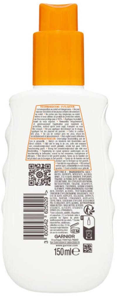 Garnier - Ambre Solaire Hydra 24 Protect Zonnebrandspray SPF 30 - 3 x 150 ml - Voordeelverpakking