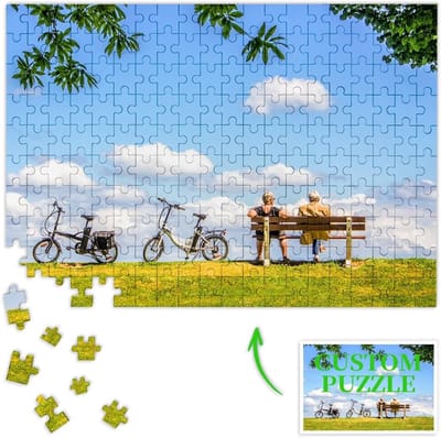 Houten Legpuzzel - Gepersonaliseerde Puzzel - Herinneringen Bewaren - Eigen Foto Ontwerp - 75 x 50 cm