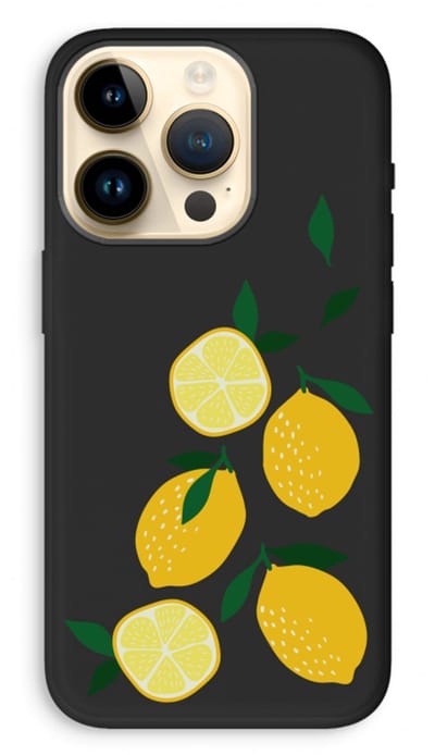 Case Company® - Hoesje geschikt voor iPhone 14 Pro hoesje - You're my lemon - Biologisch Afbreekbaar Telefoonhoesje - Bescherming alle Kanten en Schermrand