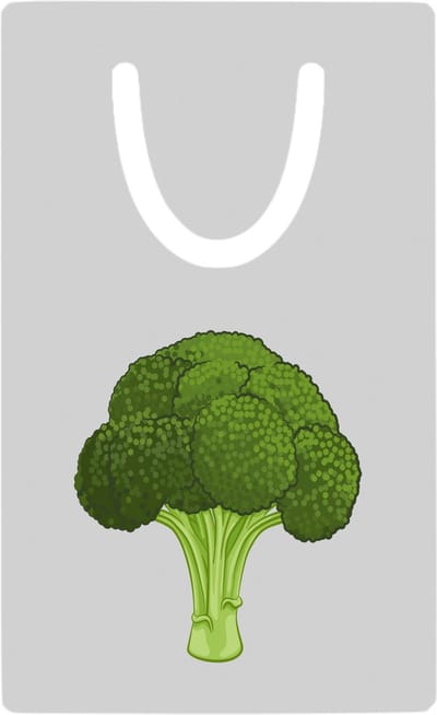 Hacebo® - Brocoli metalen boekenlegger - Groente - Groente liefhebbers - kool - gezond eten Bladwijzer boekenleggers - 7.6 cm x 5cm