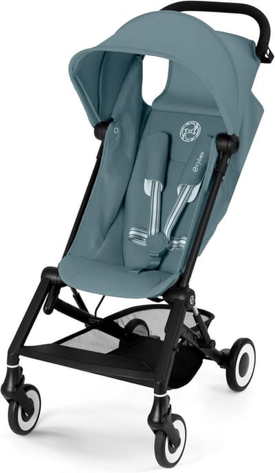 Lichte Kinderwagen Lichtblauw - Duurzaam PU Leren Afwerking