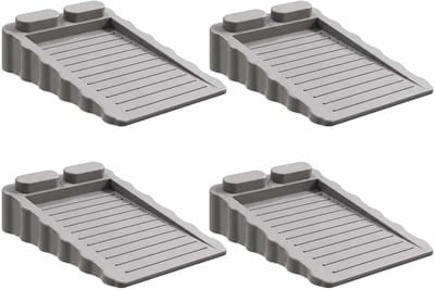 Deurstopper - Deurhouder - Vingerklem Bescherming - Stapelbaar - 8.5 x 6 x 2 cm - Grijs
