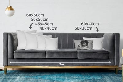 Sierkussens - Kussentjes Woonkamer - 50x30 cm - Vrouw - Pasta - Zwart - Wit
