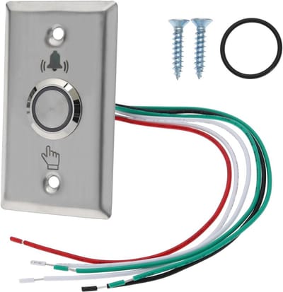 Waterdichte Metalen Drukknop met LED-Verlichting voor Deurbel Installatie