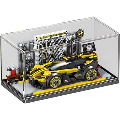 SEMBO BLOCK Stad Beroemde Technische Sportwagen Supercar Bouwen MOC Voertuig Bakstenen ideeën Speelgoed Voor Kinderen Cadeaus with box gray