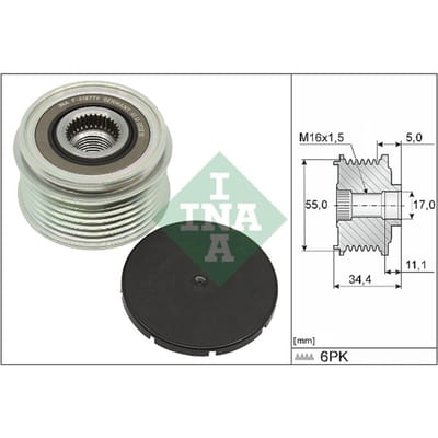Schaeffler Ina Generator vrijloop INA 535 0357 10
