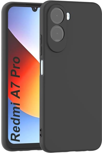 CaseBoutique TPU Case hoesje geschikt voor Xiaomi Redmi A7 Pro - Effen Zwart - TPU (Zacht)