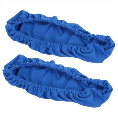 Elastische Armsteunhoezen voor Kantoorstoelen - Verwijderbare en Rekbare Bescherming (Blauw)