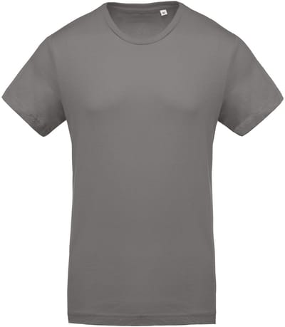 Kariban Heren Organische Bemanningsleden Hals T-Shirt (Stormgrijs)