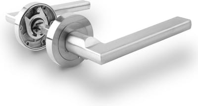 Chrome Deurkrukset met matte Rozet