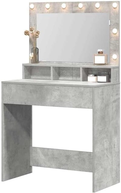 Kaptafel met LED Verlichting - Make-up Tafel Kapmeubel - Make-up Aanbrengen - Ingebouwde Spiegelverlichting