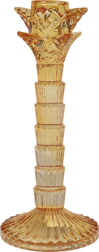 kandelaar palmboom licht beige 21cm*