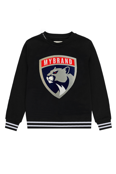 Panther Striped Sweater | BLACK - BLACK / 4