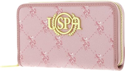 U.S. POLO ASSN. Portemonnee Hampton Zip Wallet Rose Zalmroze