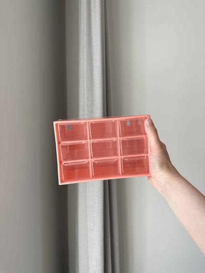 Planet Pink - Ladekastje organizer roze 9 vakjes