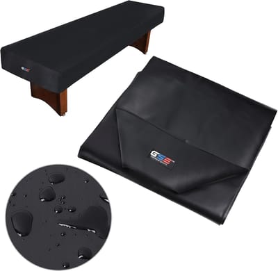 Tafelhoes Kunstleer - Beschermhoes Tafel - Tafel Beschermen - Heavy-Duty Materiaal - 9 ft Tafel - Zwart