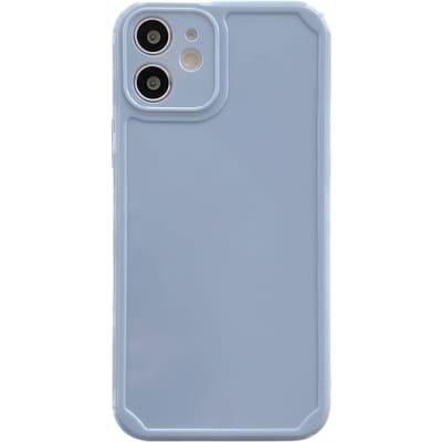 IPhone 12 Mini Siliconen Blauw Hoesje Apple 12 Rubberen Hoesje Telefoonhoesje Mat Zachte achterkant Antislip Hoesje Smartphone Bescherming 12 Accessoires Slim Fit Hoesje