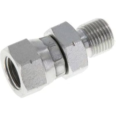 G 1/8'' F/M Verzinkt Stalen Neusstuk 400 Bar - Hydrauliek
