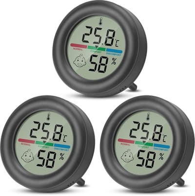 Mini hygrometer en digitale thermometer voor binnen - Temperatuur- en luchtvochtigheidmeter met comfortweergave