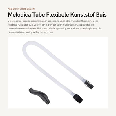 Dailygoods- Melodica Buizen - Flexibel 57cm - Duurzaam ABS - Vervangingsdeel - Lichtgewicht - Ideaal voor Beginners - Pianica