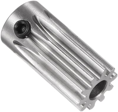 Rechthoekige Voorste Tandwiel 10 Tanden - 5mm Bore x 20mm Hoogte, Roestvrij Staal Tandwiel voor RC Modelauto Onderdelen, Duurzaam en Lichtgewicht