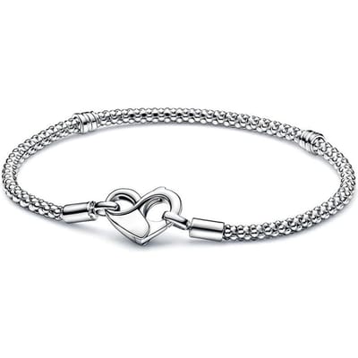 Originele Shooting Star Sluiting Signature T-Bar Sluiting Slangenketting Armband Geschikt 925 Sterling Zilveren Bedel DIY Sieraden 19cm gray