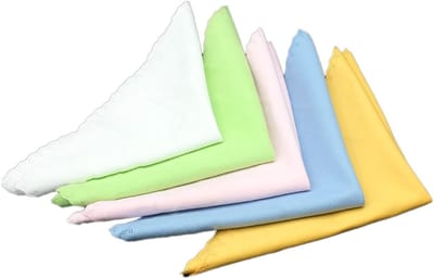 Dailygoods- Reinigingsdoekje Zacht Microvezel - 5 Stuks - Herbruikbaar - Voor Muziekinstrumenten - LCD-Schermen - Vingerafdrukken Verwijderen - Schoonmaakdoekjes