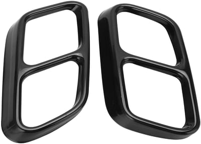 Dailygoods- Uitlaat Tip RVS Vervanging - Uitlaat Trim - Verstelbaar - Dubbel - Antislip - Schokbestendig