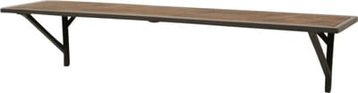 Raw Materials Wandplank - Gerecycled hout - Metaal - 80 cm
