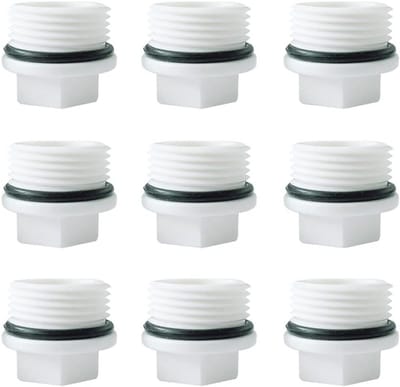 9-delige BSP Draad Fitting Set met Afsluitdop en Dichtdop voor Waterleidingen en Aansluitingen