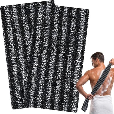 Extra Lange Peelingdoek Set van 2, Douche Spons voor Lichaamsverzorging, Exfoliërende Luffa Scrubber voor Mannen en Vrouwen
