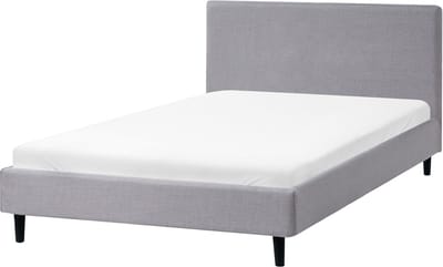 FITOU - Tweepersoonsbed - Lichtgrijs - 120 x 200 cm - Polyester