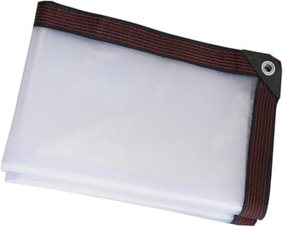 Transparante Zeil voor Buitengebruik - Waterdicht Tarp van 3x4m - Ideaal voor Bescherming en Schaduw