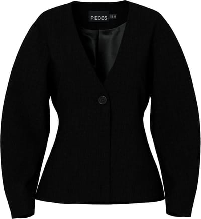 Pieces Blazer Pckamil Ls Fitted Blazer Noos Bc 17162404 Black Dames Maat - S