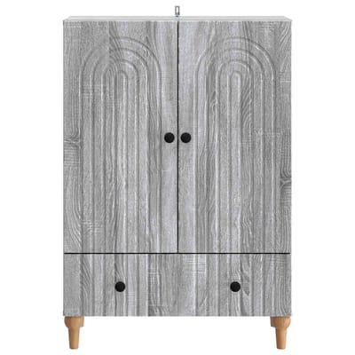 vidaXL - Dressoir - Grijs - sonoma - 66 - x - 34,5 - x - 95 - cm - Bewerkt - hout