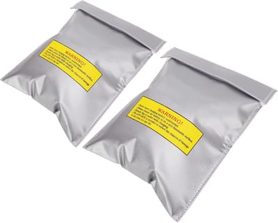 Batterij Veilige Tas - Accu Opbergzak - Veilige Opslag - Verbeterde Brandpreventie - 230 x 300 mm - Zwart
