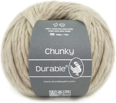 Durable Chunky - 341 pebble - 100% Scheerwol