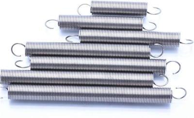 Metalen Trekveer - Verlengveer Spoelveer - Mechanische Toepassingen - Roestvrij Staal 304 - 1.5x10x160mm - Zilverkleurig