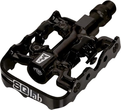 SQlab Pedalen 510 - S - Fietspedalen met Klikfunctie - -5 mm - SPD-schoenplaatjes - Reflecterend - Kort - Zwart