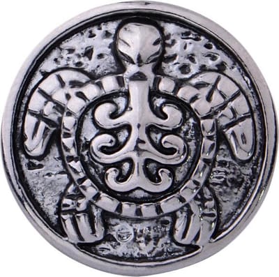 Quiges - Dames Click Button Drukknoop 18mm Schildpad - EBCM398