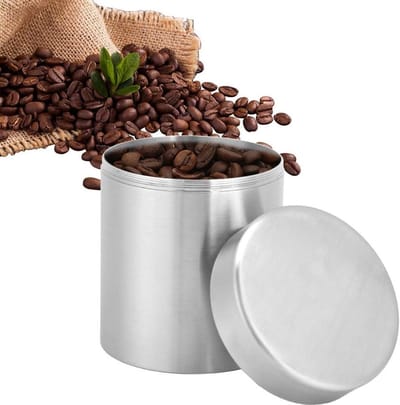 Stainless Steel Theeblik van 400ml voor Thee, Koffie en Suikeropslag - Ideaal voor Losse Thee en Kruidige Melanges