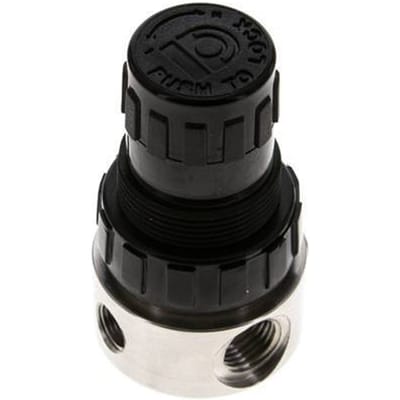Drukregelaar G1/4'' 350l/min 0.2-3.0bar/3-44psi Roestvrij staal/POM Gassen Vloeistoffen