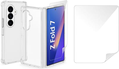 Hoesje geschikt voor Samsung Galaxy Z Fold 7 - Screenprotector Volledig Dekkend Premium PET - Shockproof Transparant