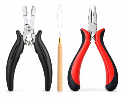 Guardian Beauty Microringen Tang Set - 2 Stuks + Loop Tool - Voor Haar Extensions