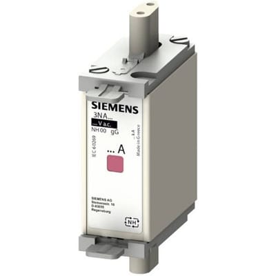 Siemens 3NA6804 Zekeringsinzetstuk Met mechanische beveiligingsweergave Geschikt voor Zekeringsgrootte 000-4 Afmeting zekering : 000 4 A 500 V/AC, 250