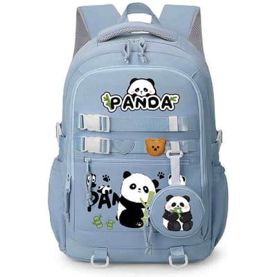 Panda Huahua Schattige Kinder Schooltas Grote Capaciteit Basisschool en Middelbare School Studenten Lichtgewicht Rugzak met Rugbescherming