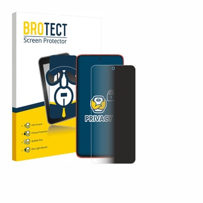 BROTECT - privacy screenprotector voor Motorola Edge 60 Neo - Folie Beschermfolie Blauwlichtfilter