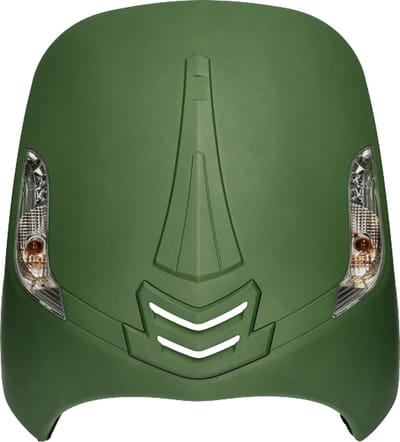 Voorkap met knipperlichten voor AGM VX50, BTC Riva new style Mat groen